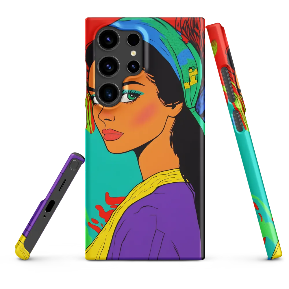 Vibrant Pop Art Woman Portrait | Phone Case