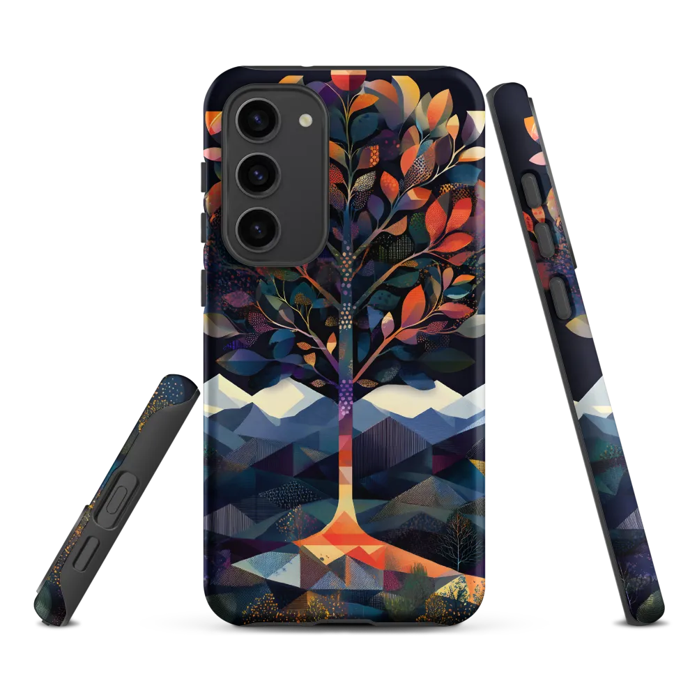 Colorful Stylized Tree Landscape | Phone Case