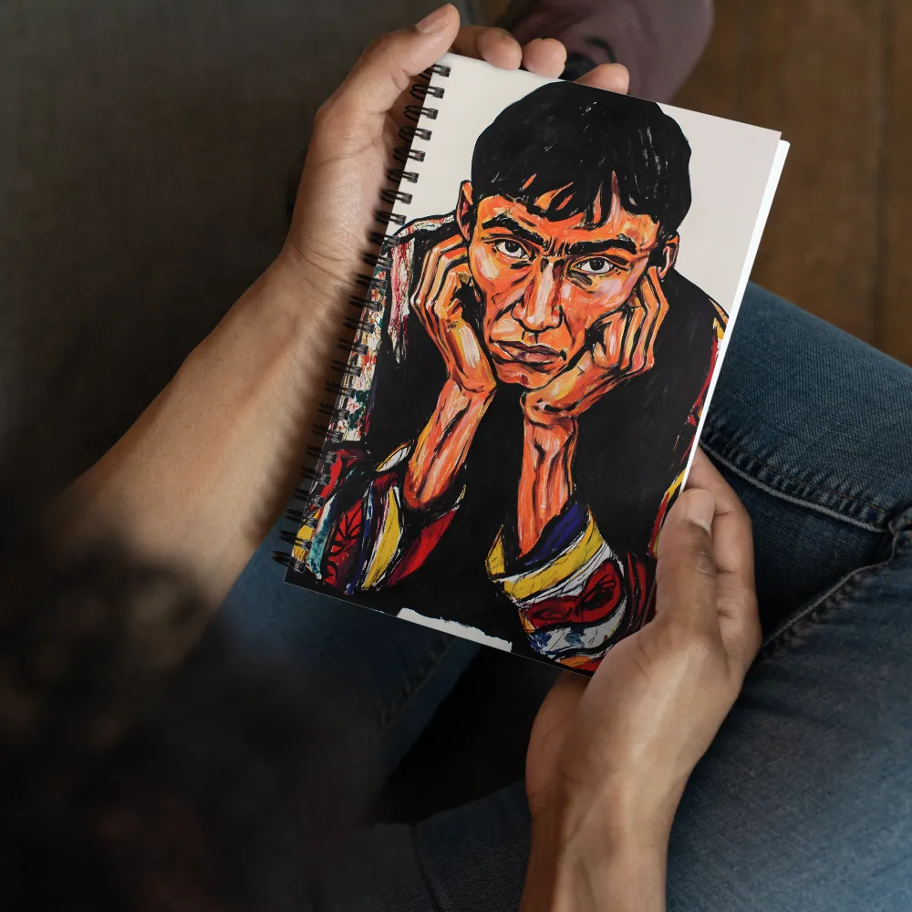 Contemplative Intensity: An Expressionist Portrait