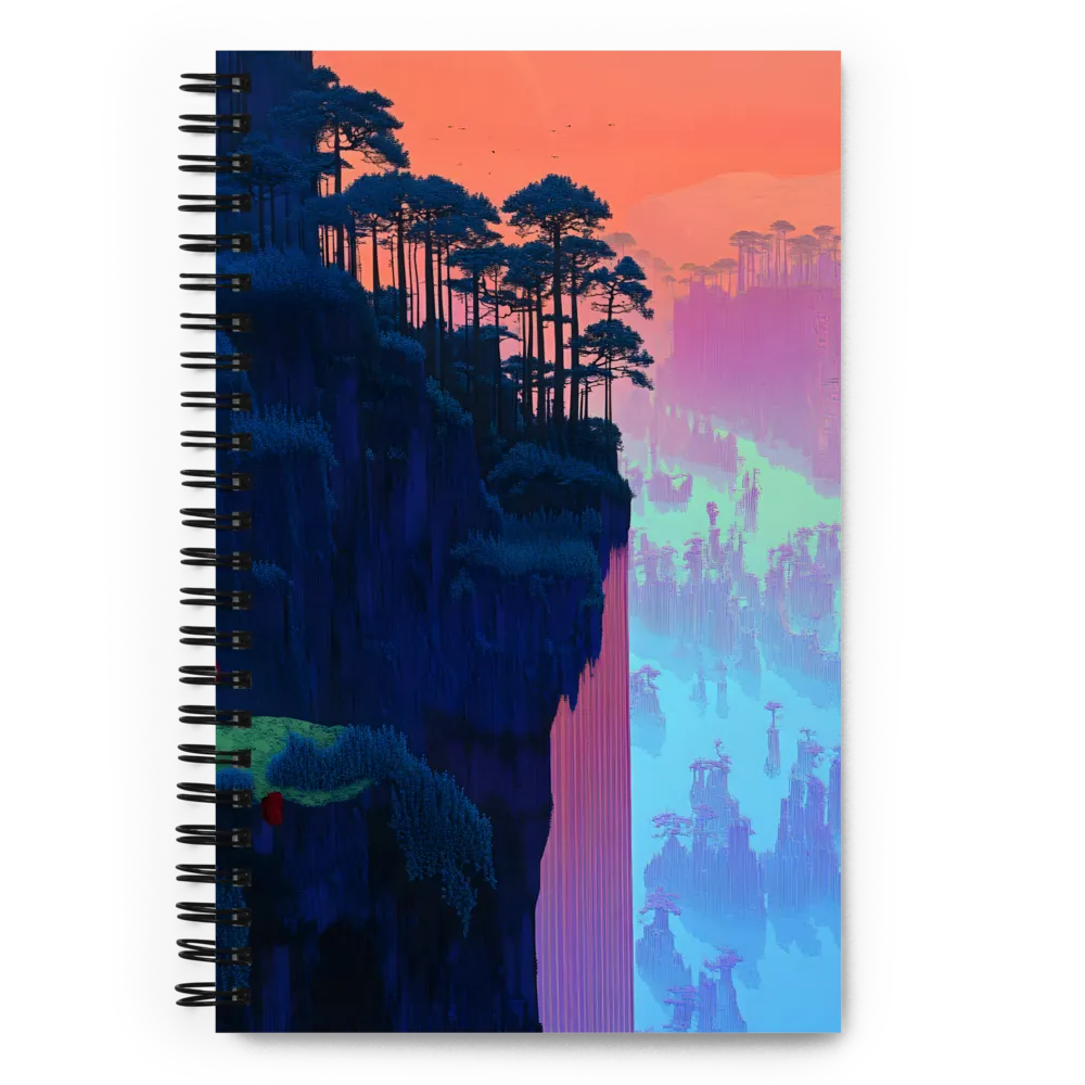 Aetherial Glitchscape 
 Spiral Notebook | 140 pages