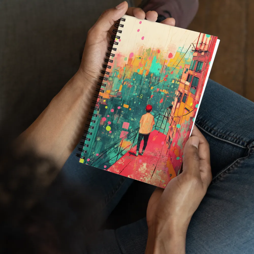 Gaze Over a Vibrant City 
 Spiral Notebook | 140 pages
