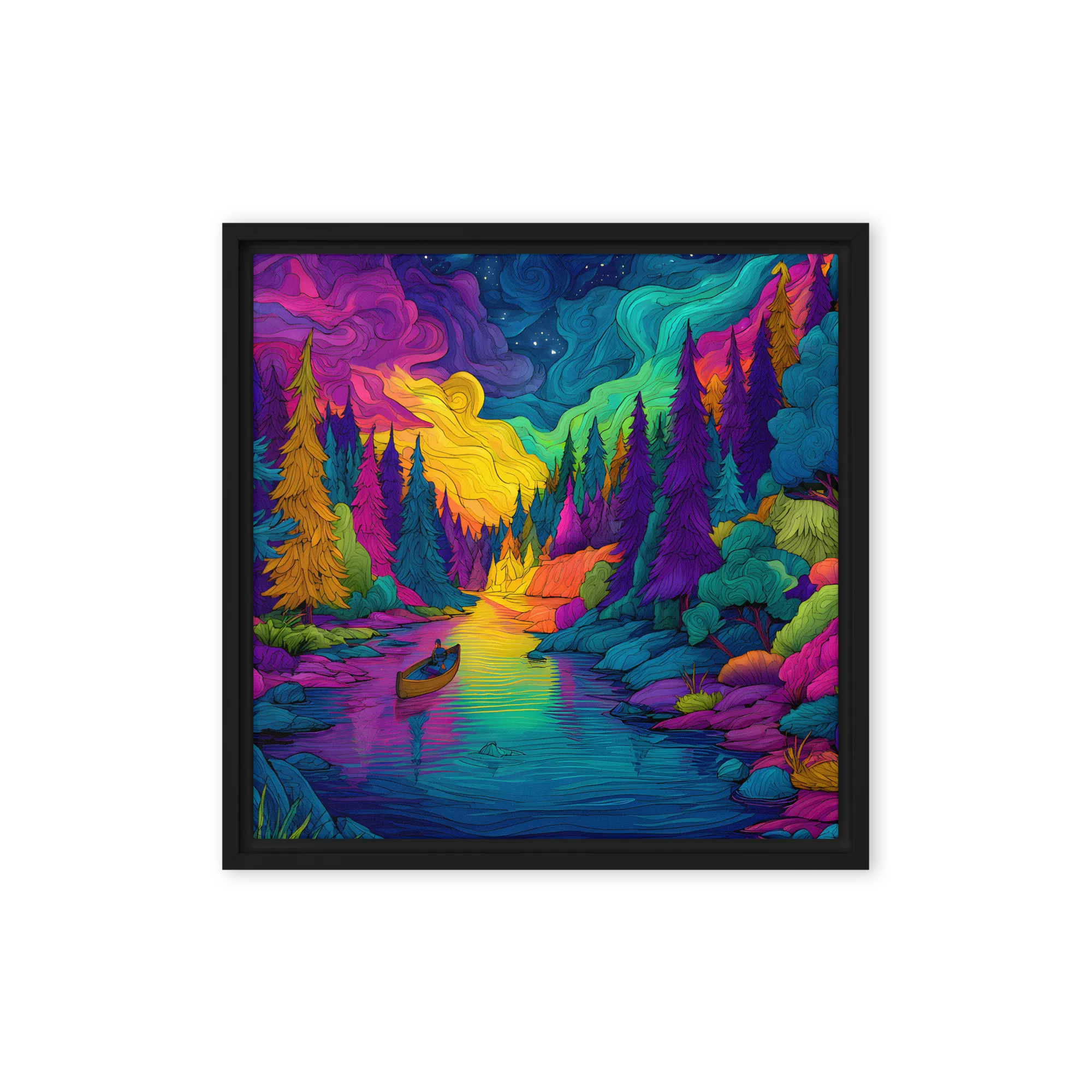 Psychedelic Forest River Adventure