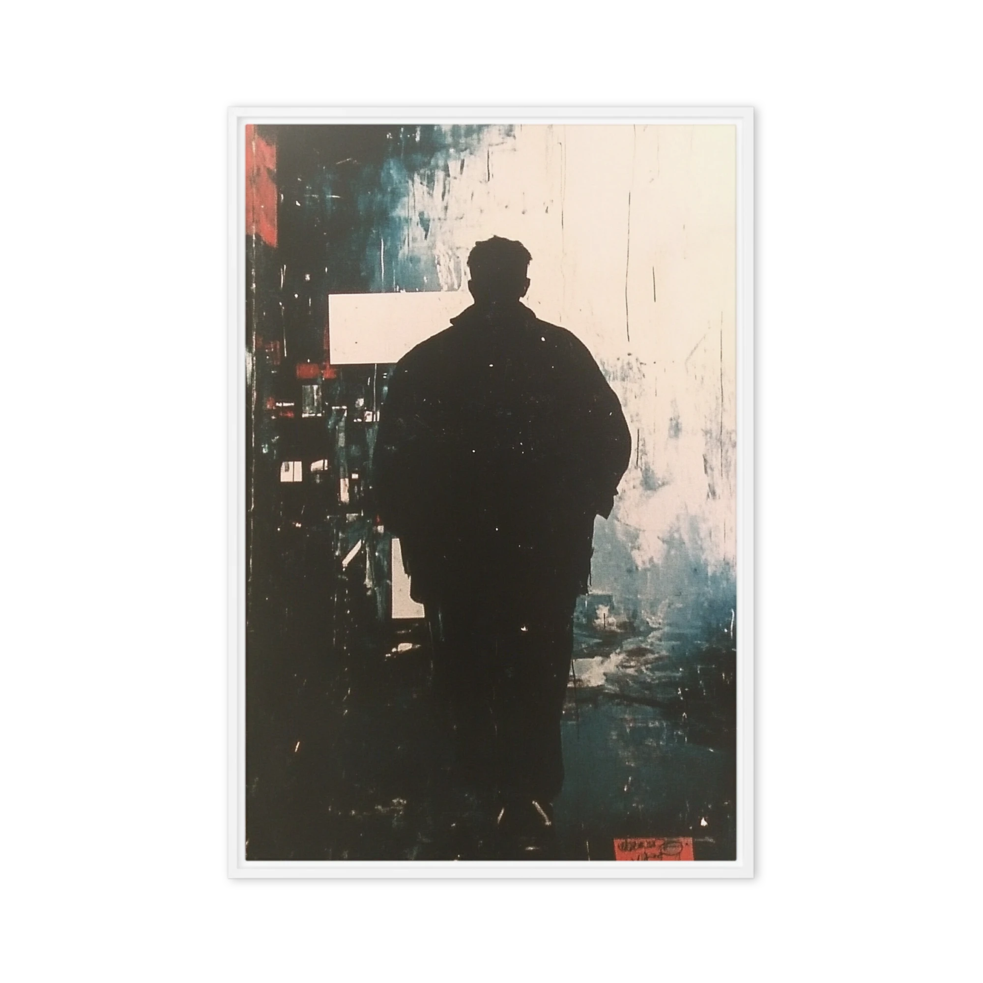 Silhouette of a Walking Figure