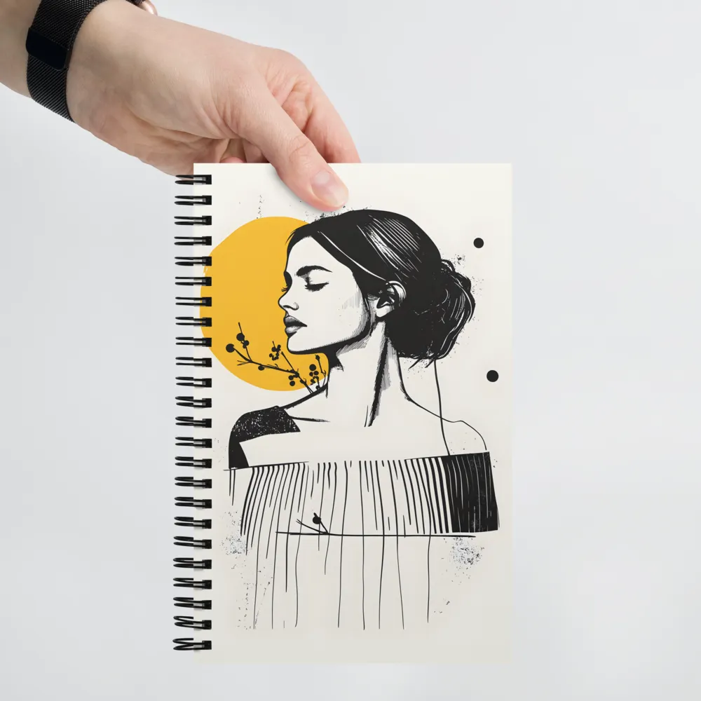 Profile with Yellow Sun