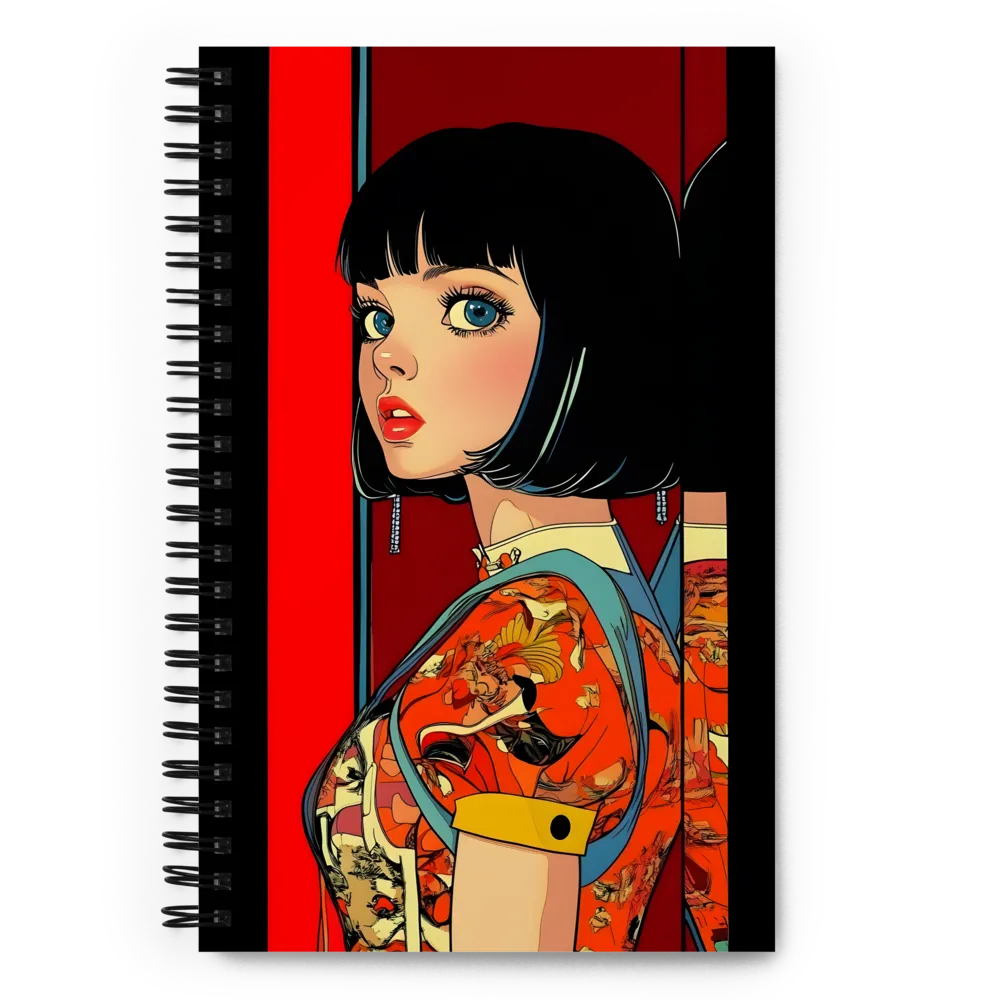 Crimson Gaze 
 Spiral Notebook | 140 pages