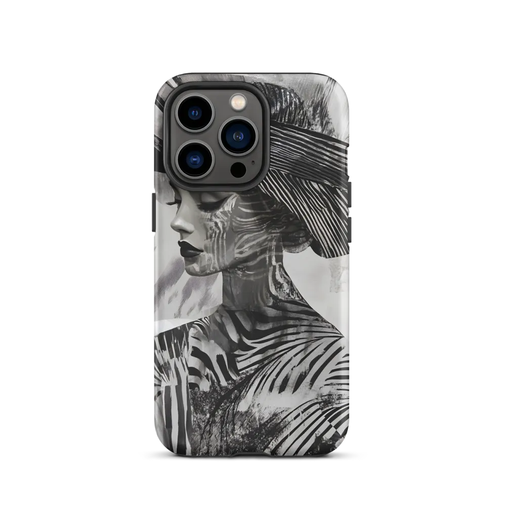 Zebra Pattern Portrait | Phone Case