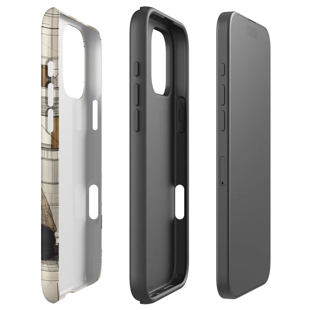 Quiet Reflections in Line | Phone Case