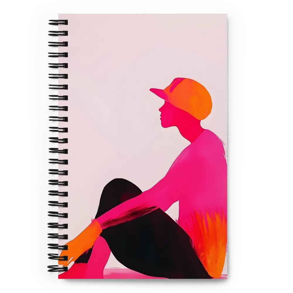 Neon Profile: Quiet Reflection 
 Spiral Notebook | 140 pages