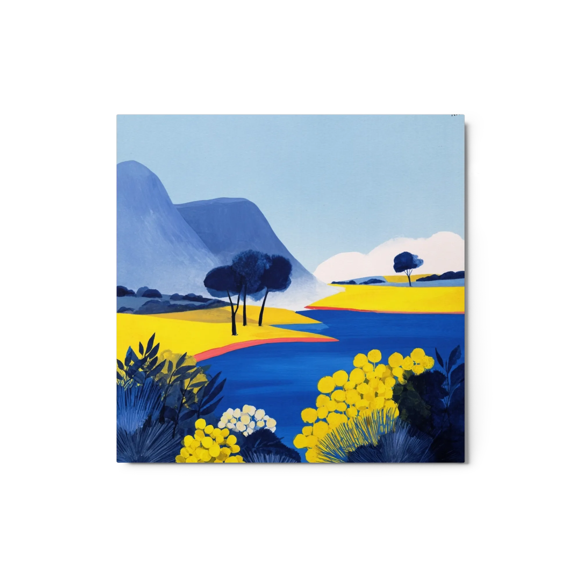 Azure Lake and Golden Fields
