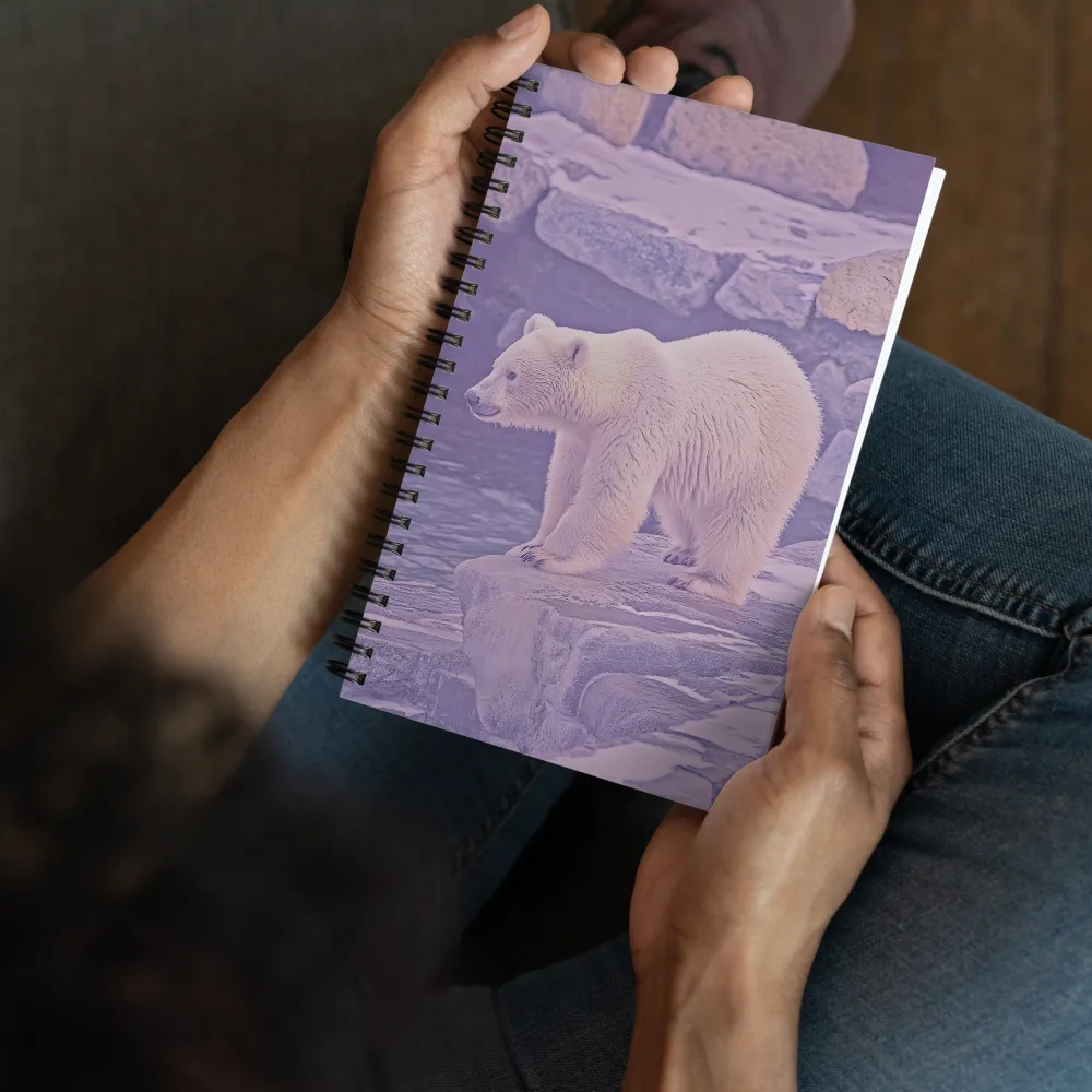 Arctic Sentinel in Lilac Hues 
 Spiral Notebook | 140 pages