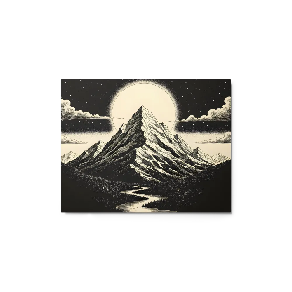 Lunar Mountain Landscape 
 Canvas | 18″x 26″