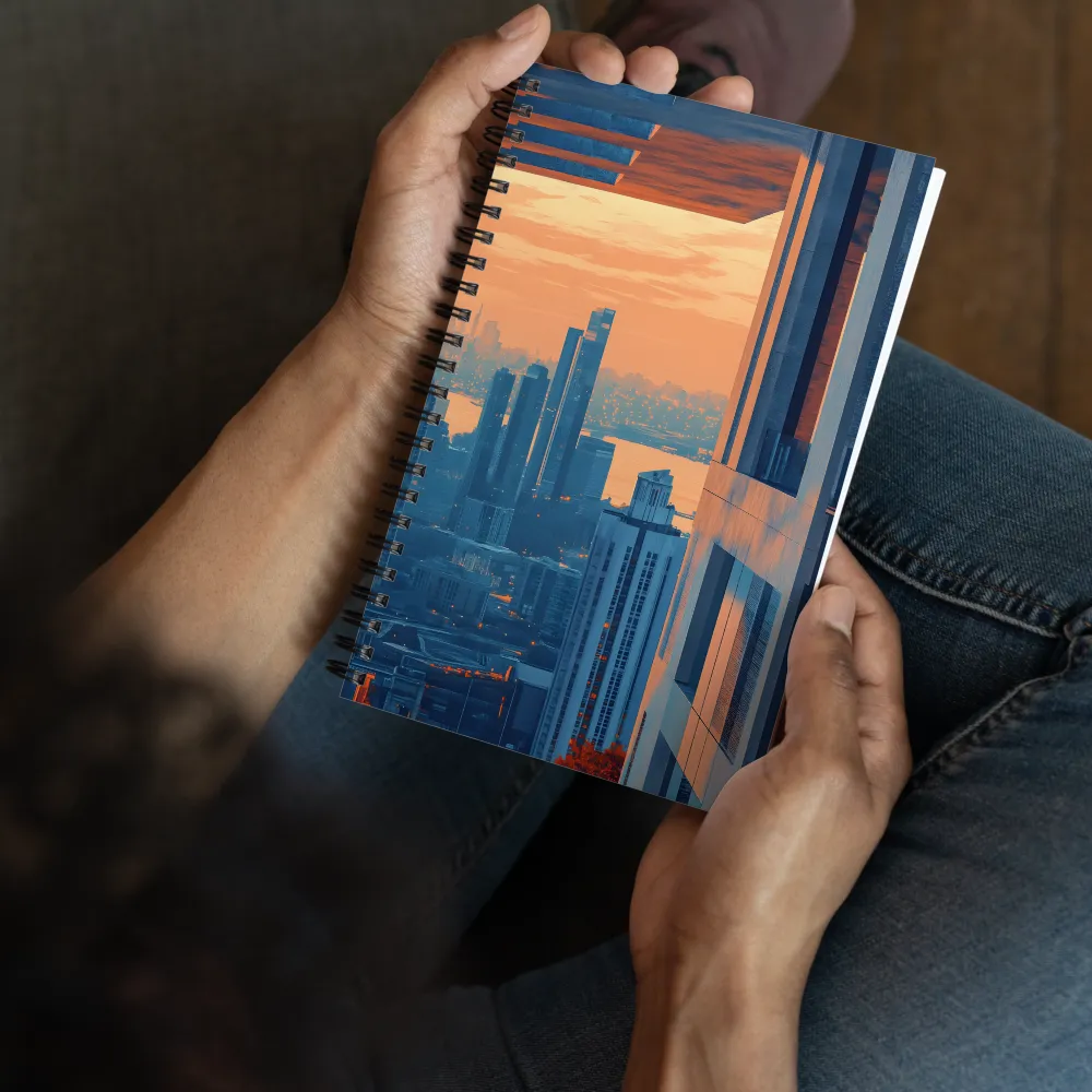 Brutalist City Twilight 
 Spiral Notebook | 140 pages