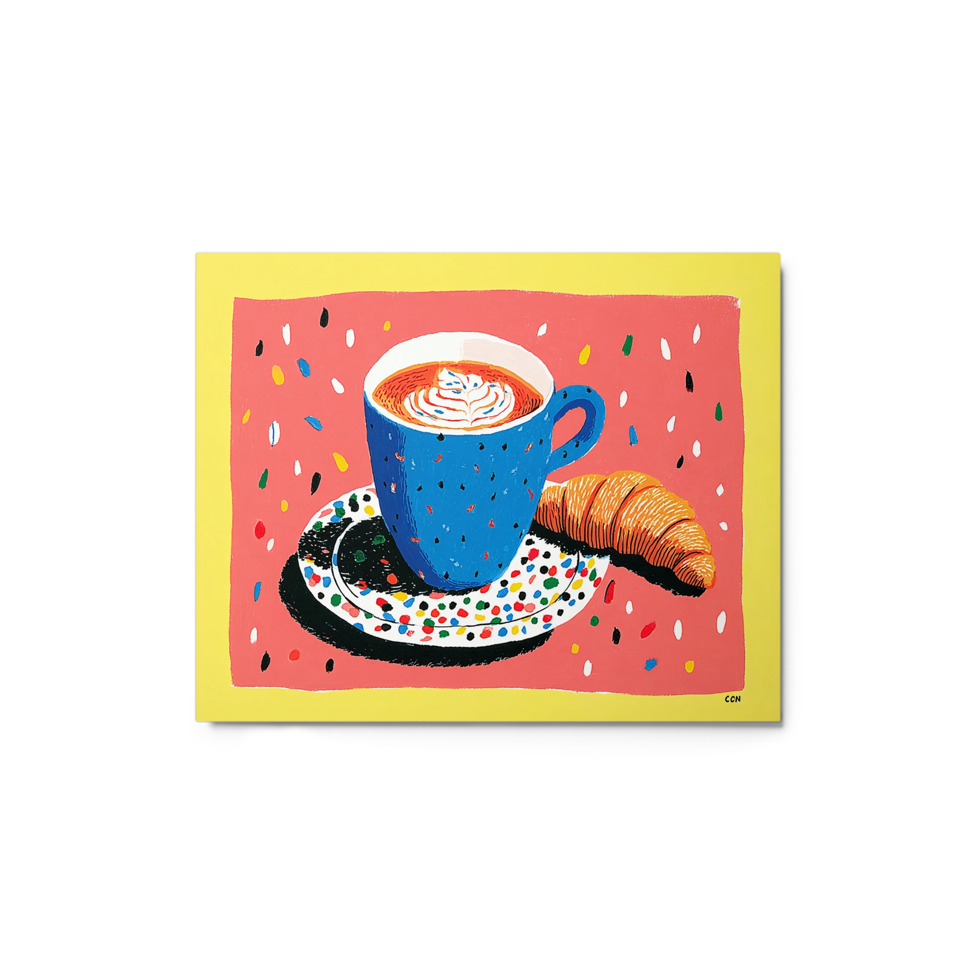 Morning Coffee and Croissant | Art Print