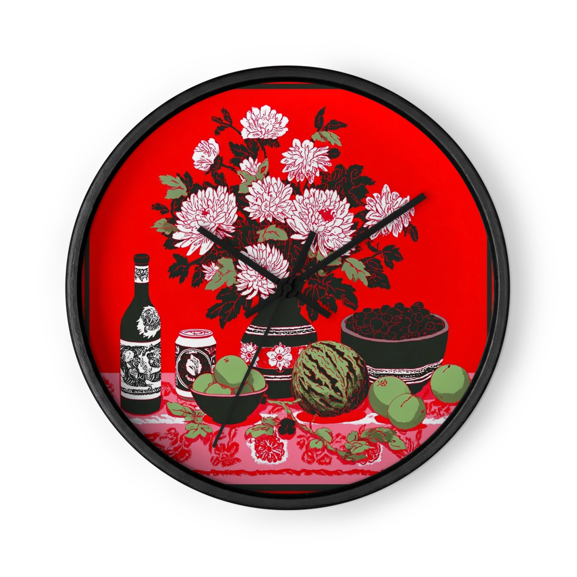 Red Chrysanthemum Still Life