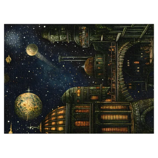 Surreal Space Cityscape | Jigsaw Puzzle (252/520 pieces)