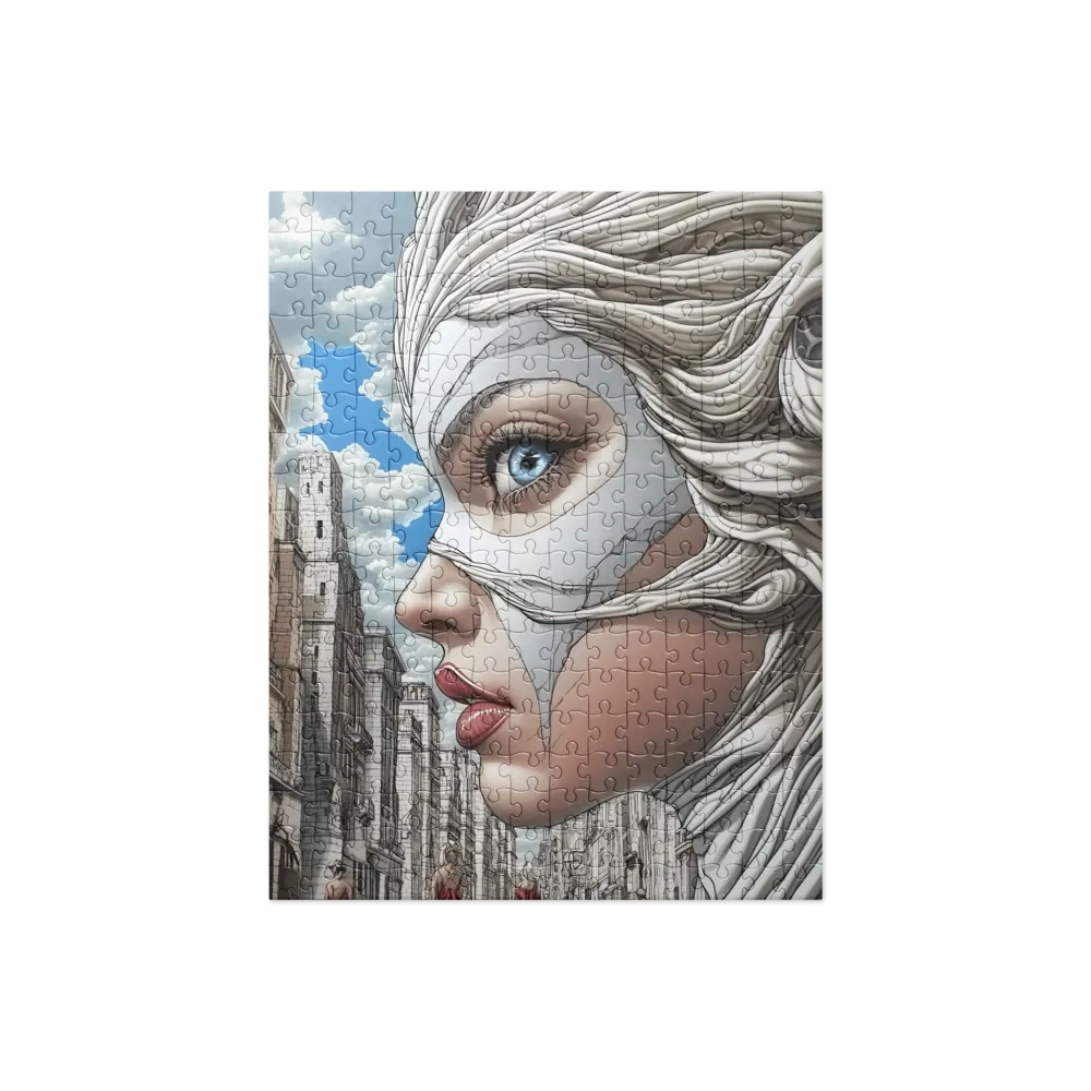 Urban Siren's Gaze 
 Jigsaw Puzzle