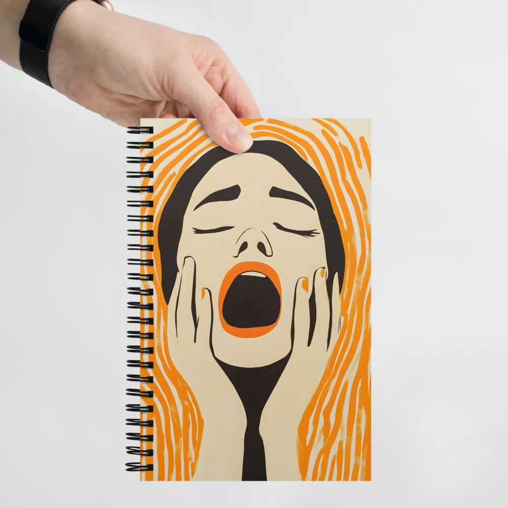 Orange Scream 
 Spiral Notebook | 140 pages