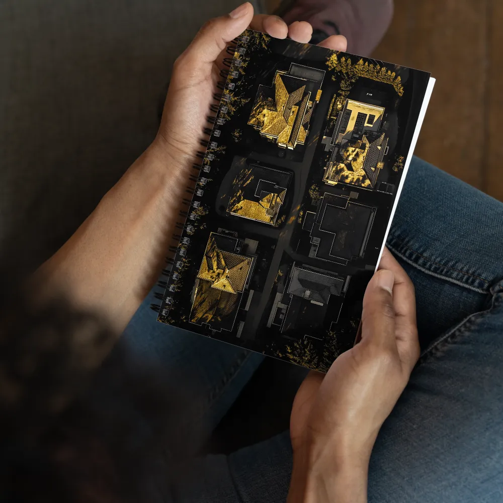 Golden Hour Rooftops 
 Spiral Notebook | 140 pages