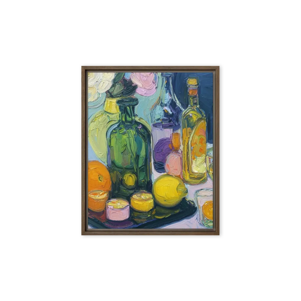Still Life with Bottles and Flowers | Art Print