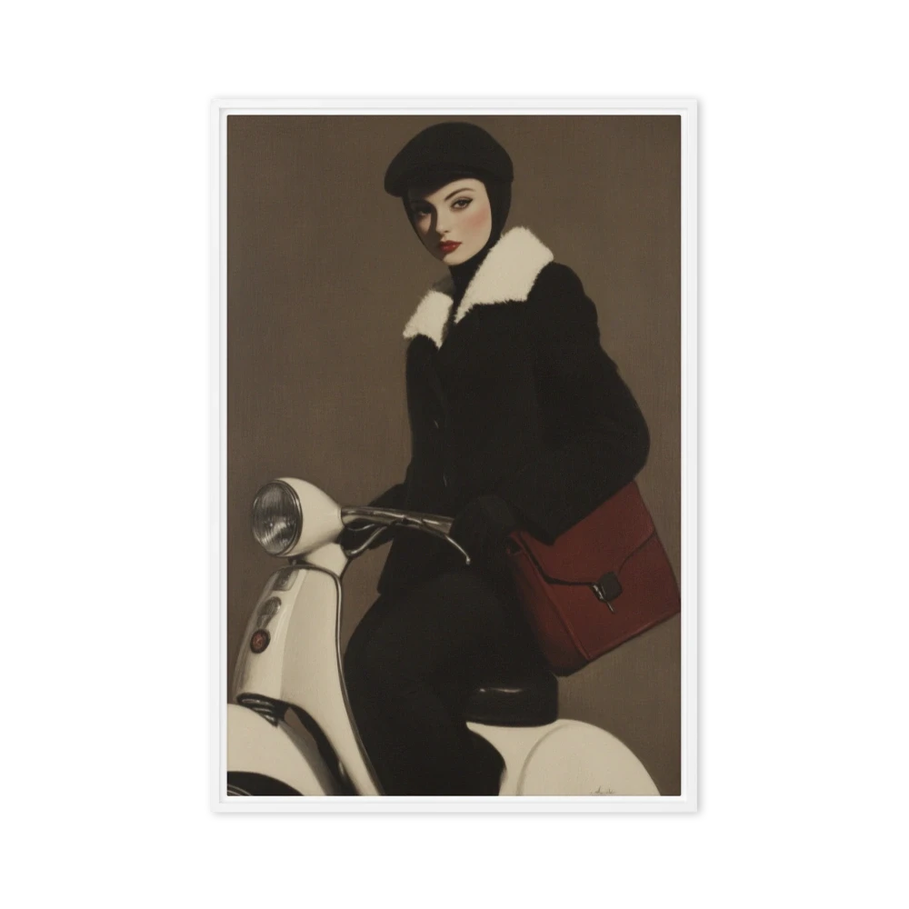 Lady on Vespa | Art Print