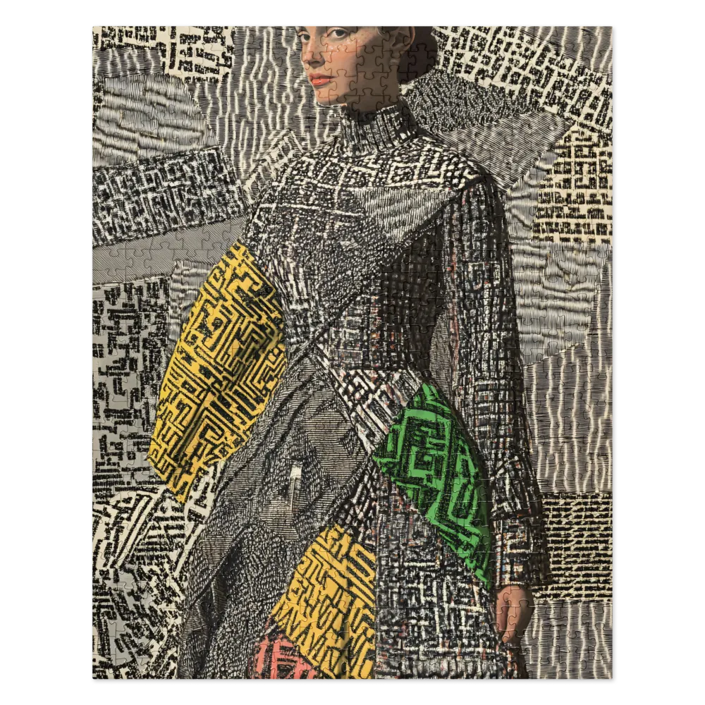 Urban Labyrinth Portrait 
 Jigsaw Puzzle in Tin Box