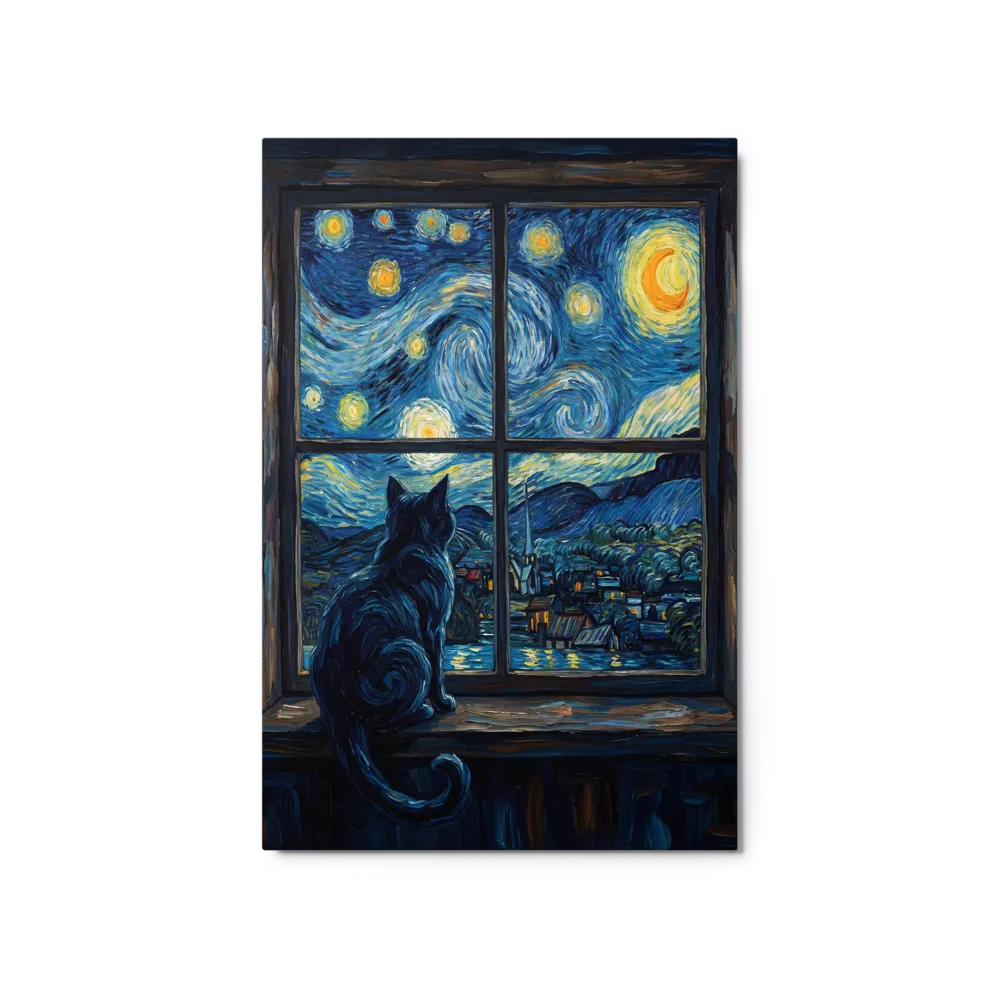 Cat's Starry Night Dream