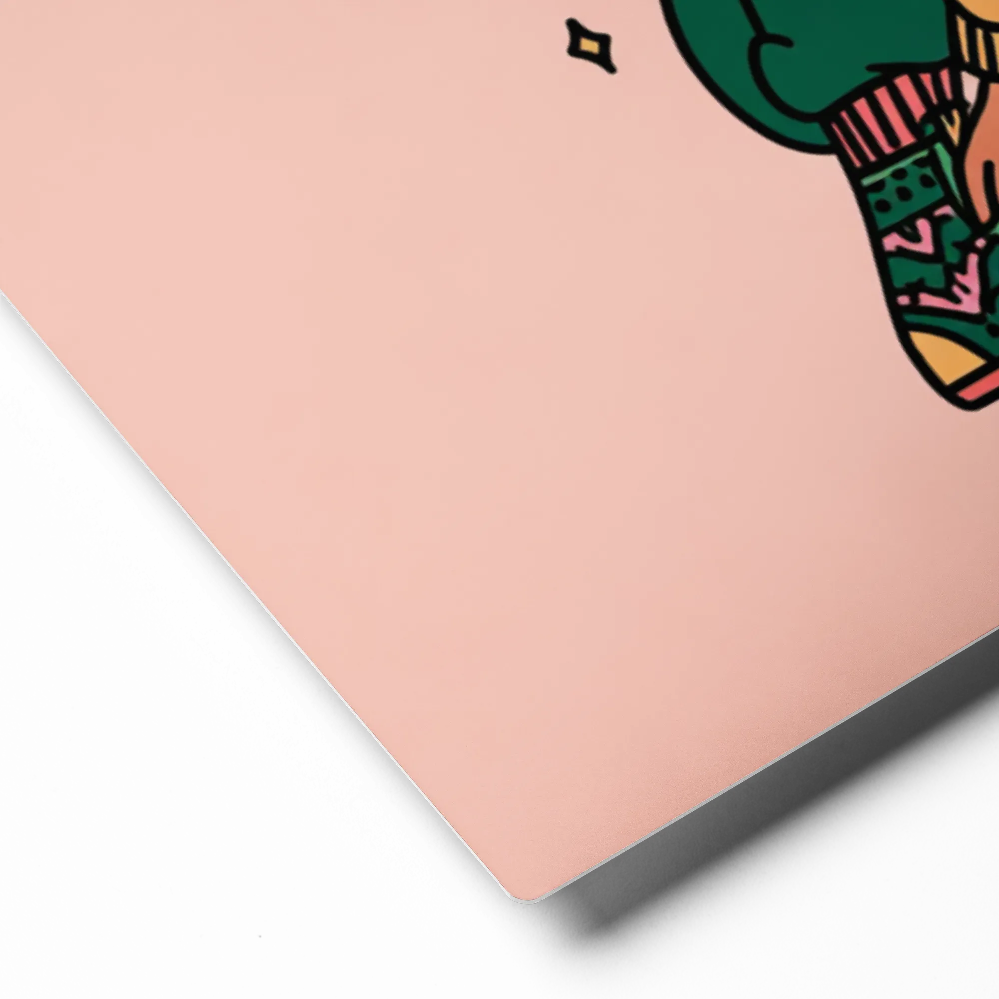 Pensive Pink-Haired Girl | Art Print
