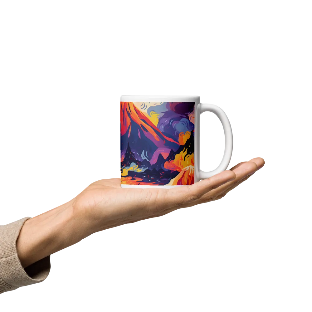 Vibrant Volcanic Fantasy 
 Mug with Black inside | 15 oz