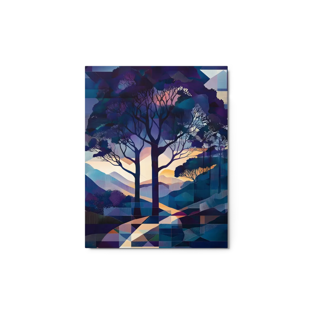 Cubist Forest Sunrise 
 Canvas | 24″x 24″