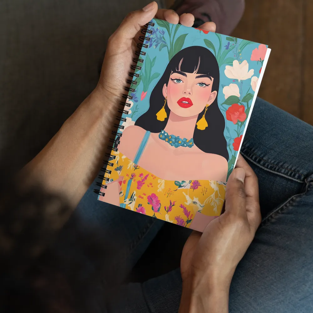 Floral Grace 
 Spiral Notebook | 140 pages