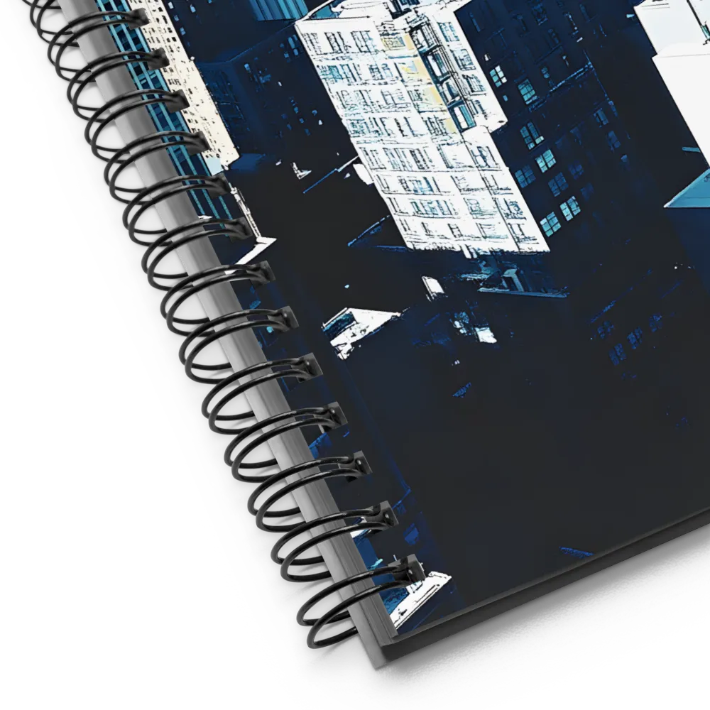 Urban Azure Canvas 
 Spiral Notebook | 140 pages