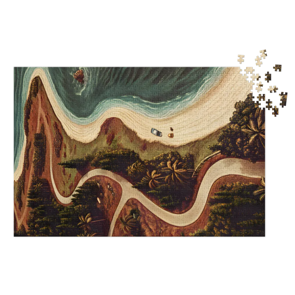 Winding Beach Road Landscape