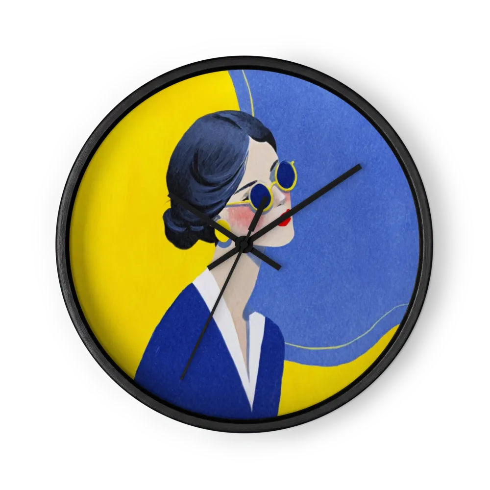 Cobalt & Gold | Wall Clock
