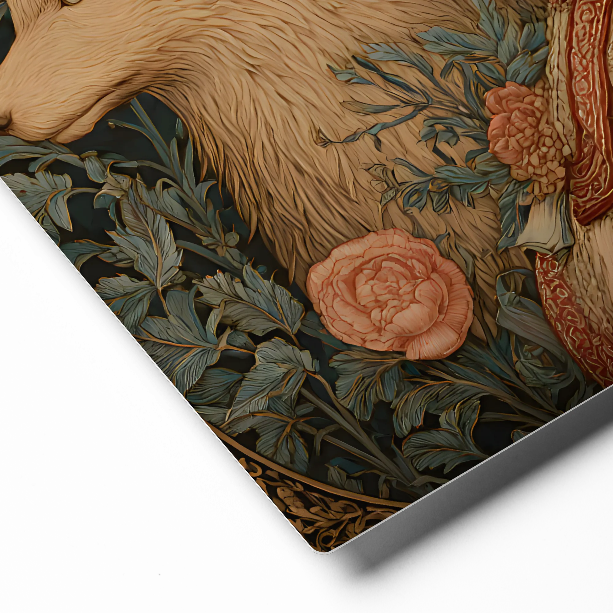 The Lady and the Bear 
 Canvas | 12″x 12″