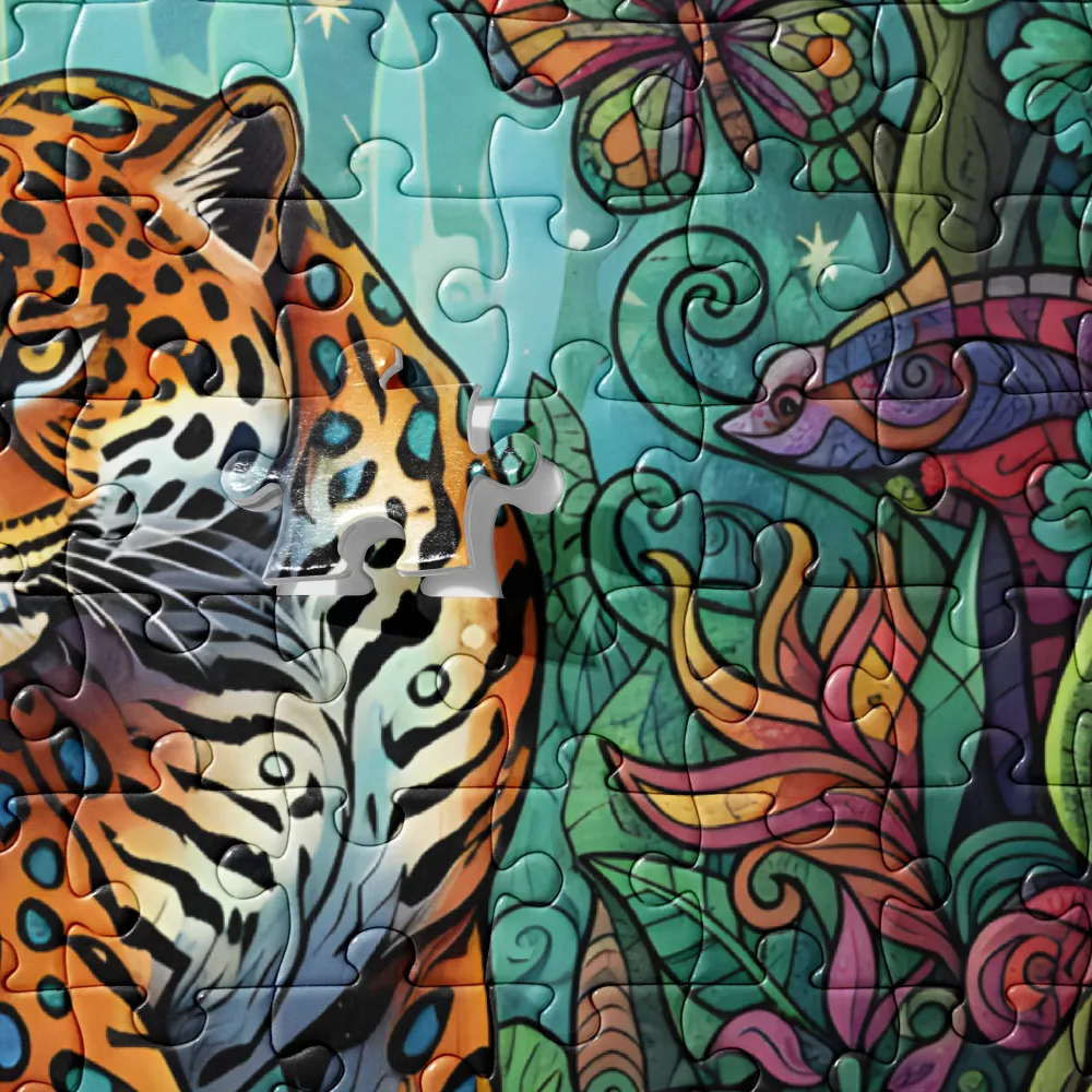 Enchanted Jungle Jaguar 
 Jigsaw Puzzle