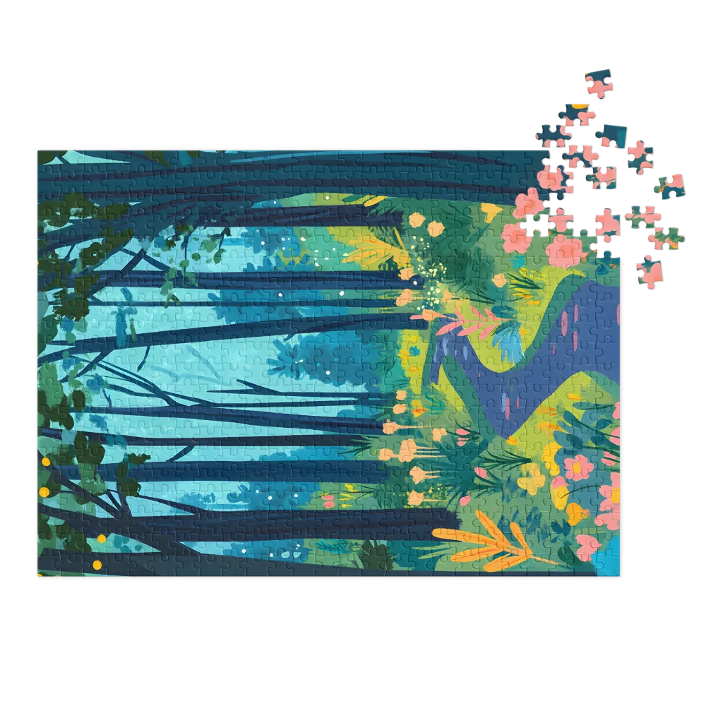 Path of Whispers 
 Jigsaw Puzzle in Tin Box