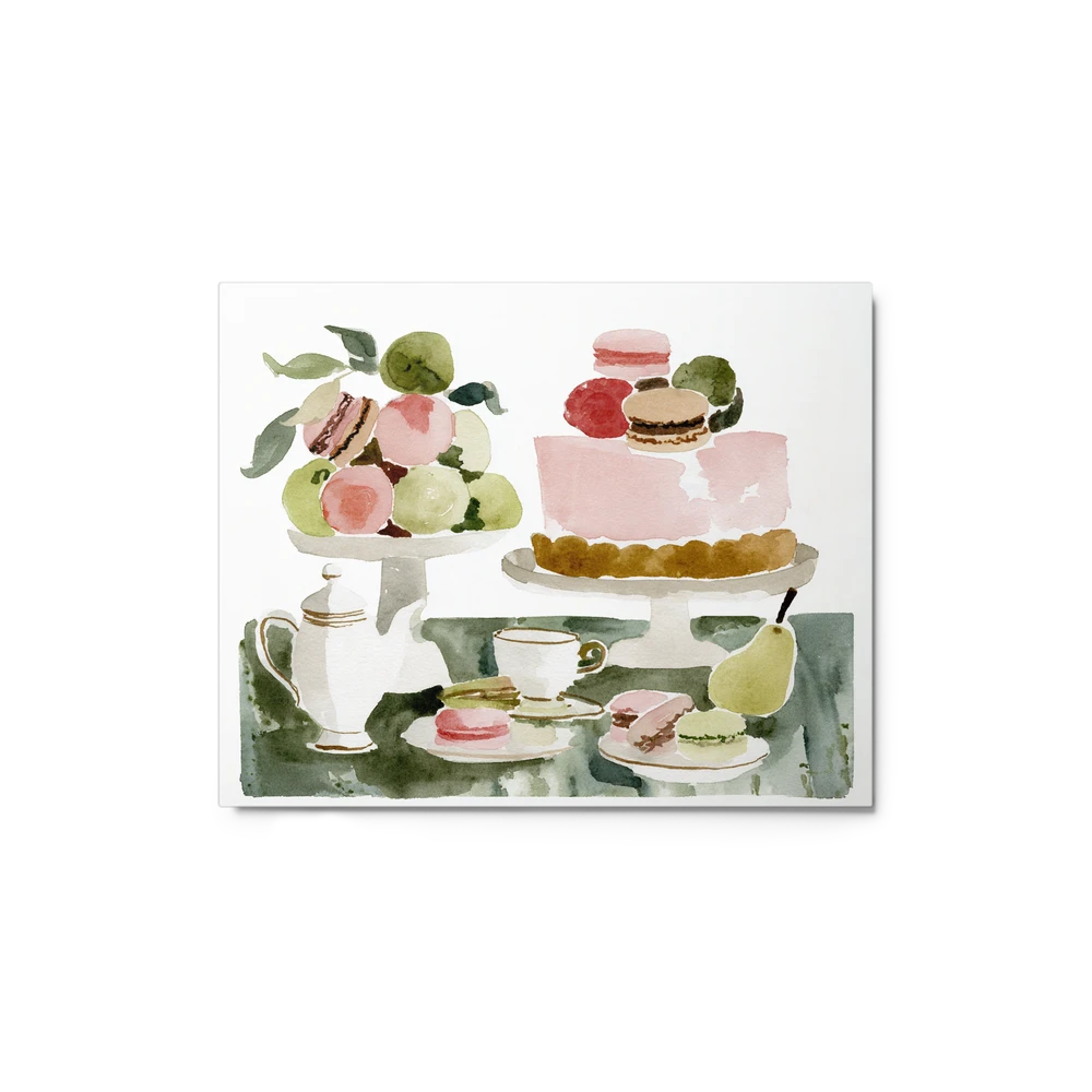 Tea and Macarons | Art Print