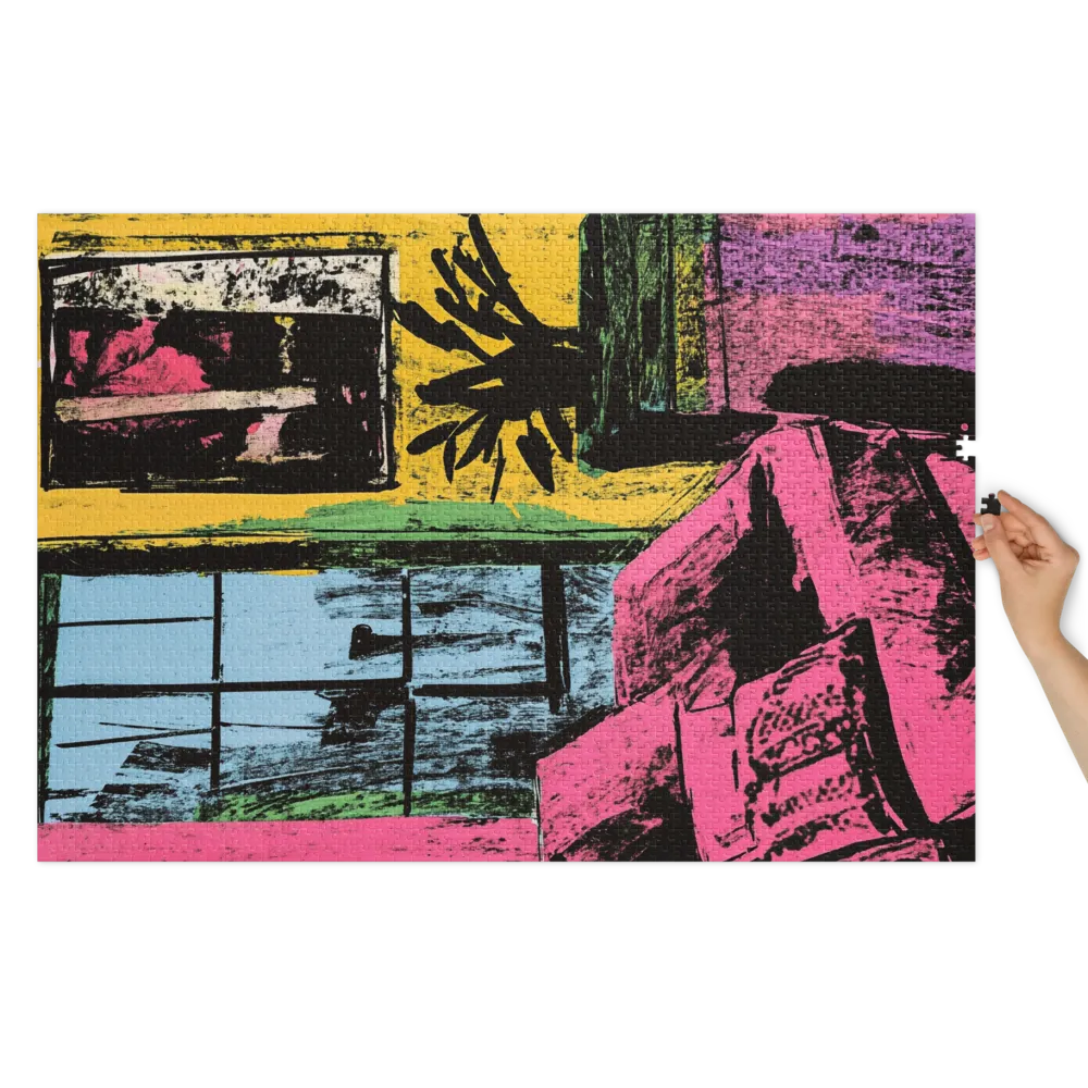 Paleta Pop Interior 
 Puzzle em caixa de metal