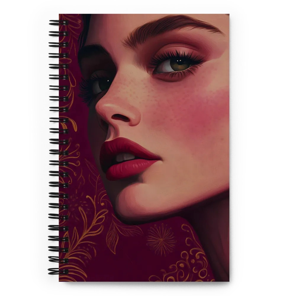 Crimson Gaze 
 Spiral Notebook | 140 pages