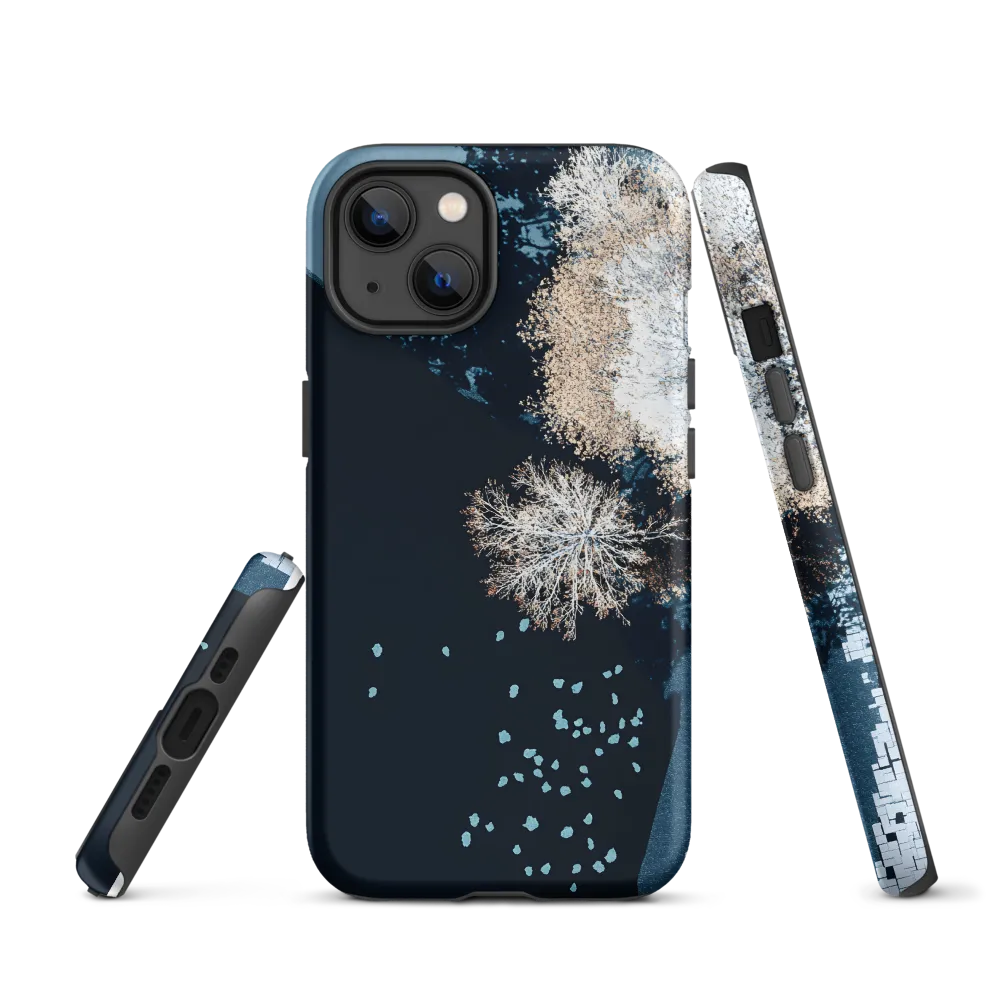 Abstract Aerial View of Trees and Shoreline | Phone Case