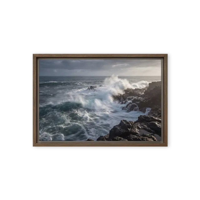 Crashing Waves, Rocky Coast | Art Print