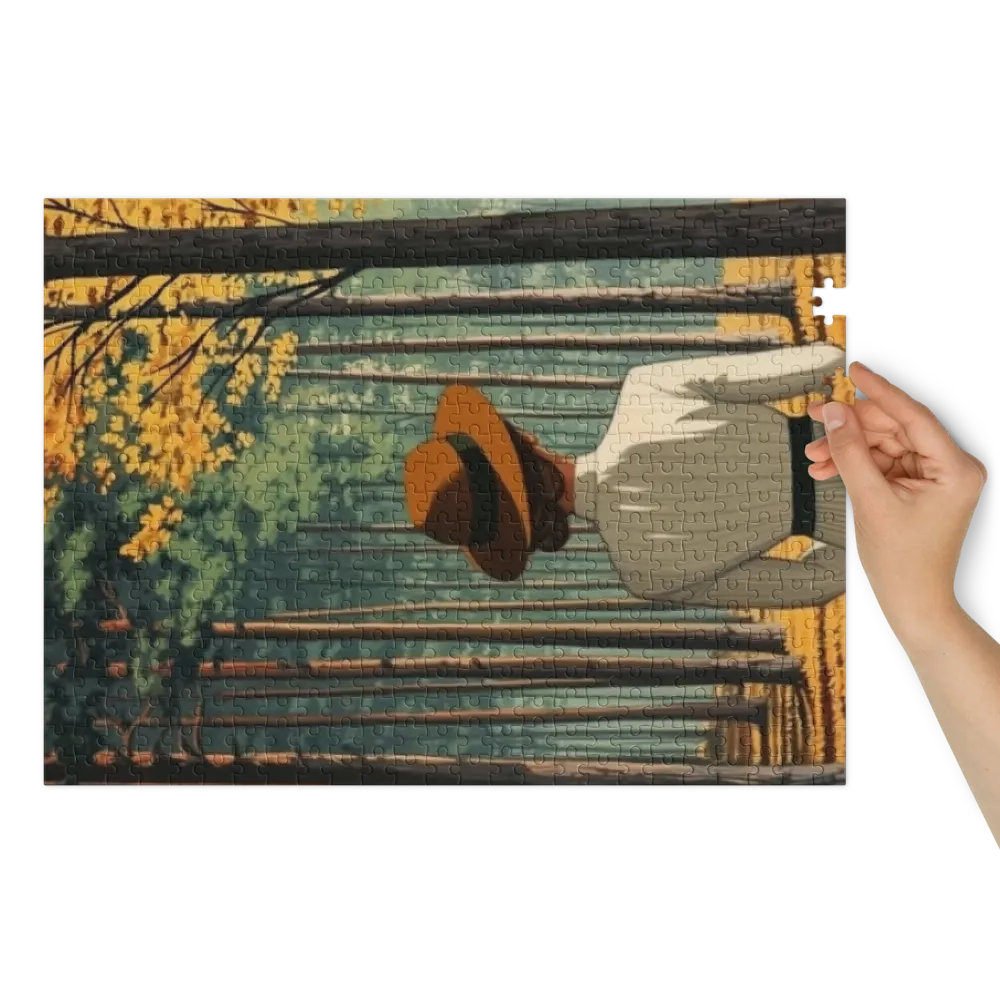 Woman in Forest | Jigsaw Puzzle (252/520 pieces)