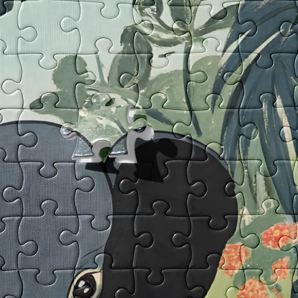 Elephant in the Tropical Jungle 
 Jigsaw Puzzle