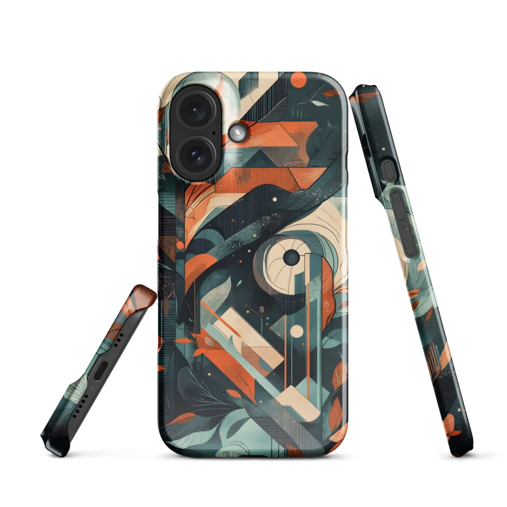 Geometric Abstraction with Organic Forms 
 iPhone 17 Pro Max | Snap Case