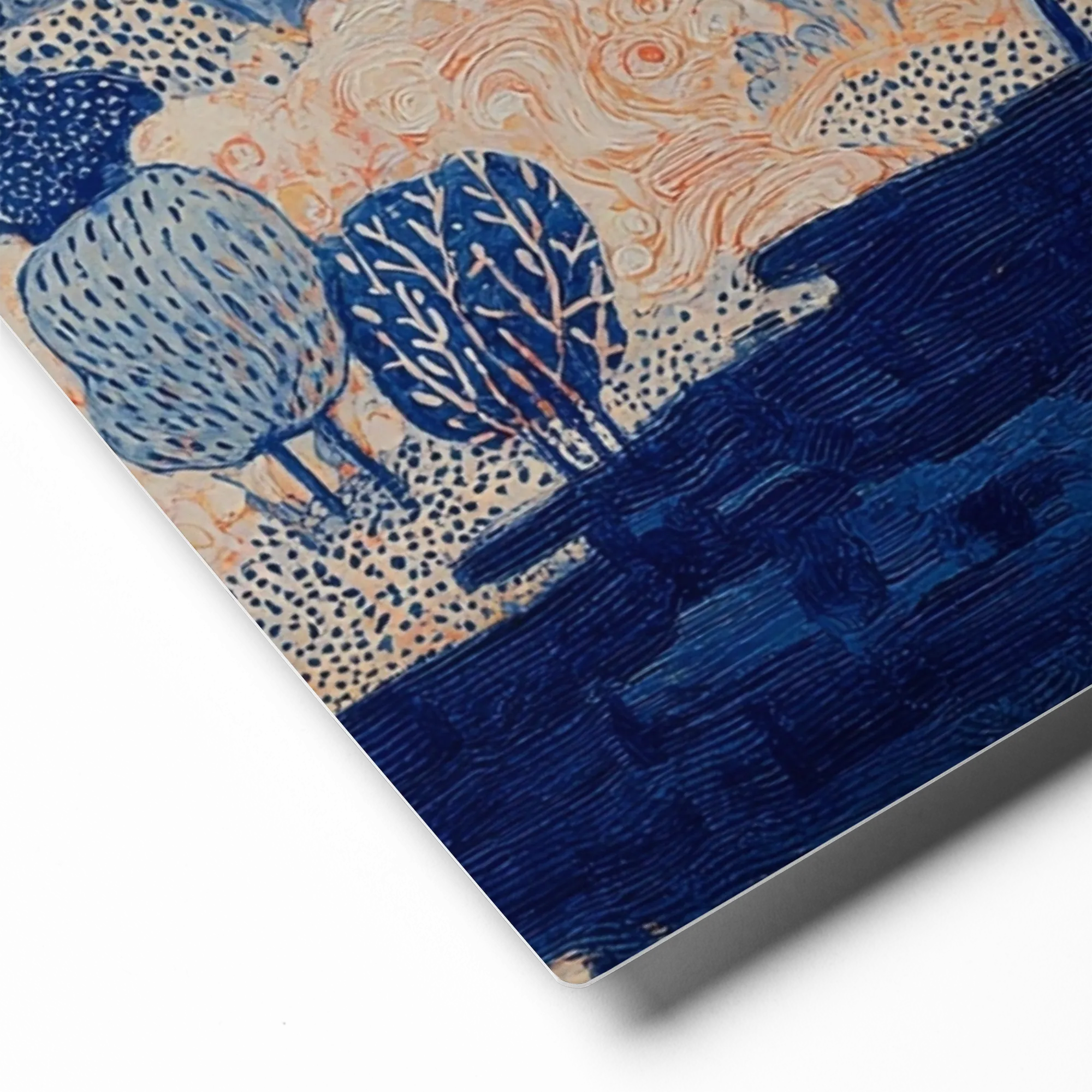 Metropolis in Blue 
 Canvas | 32″x 32″