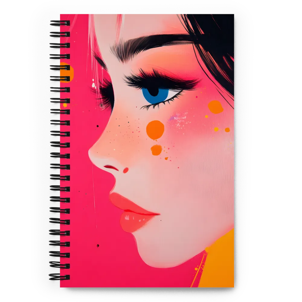Vibrant Pop Art Portrait 
 Spiral Notebook | 140 pages
