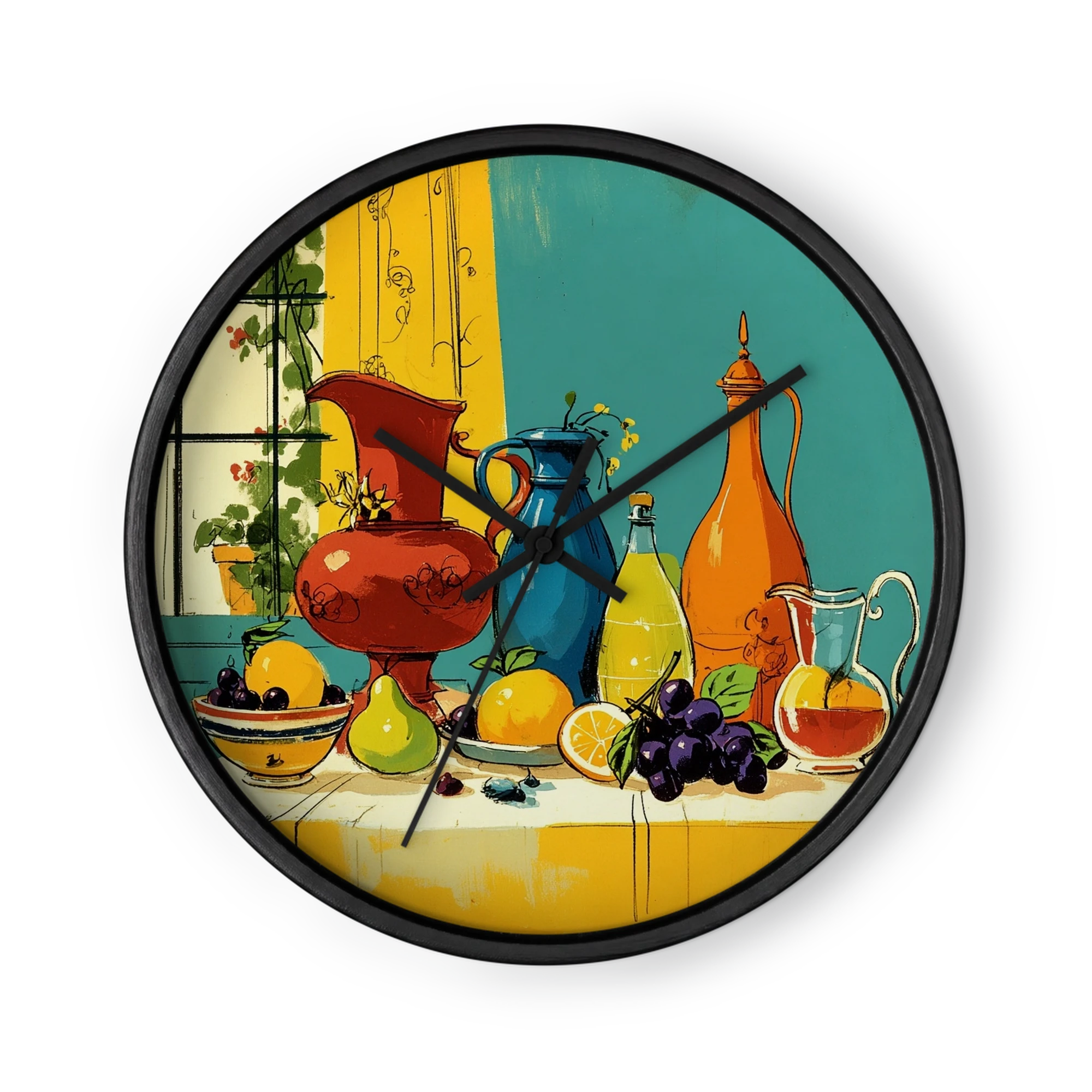 Mid-Century Pitchers and Fruit Still Life