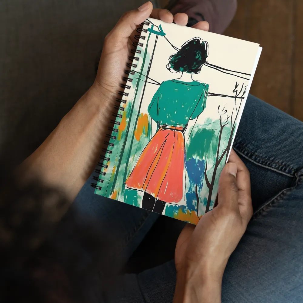 Back View Woman 
 Spiral Notebook | 140 pages