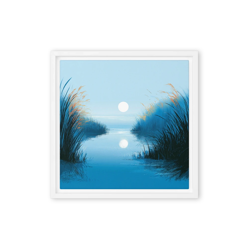 Moonlight over the Reeds | Art Print