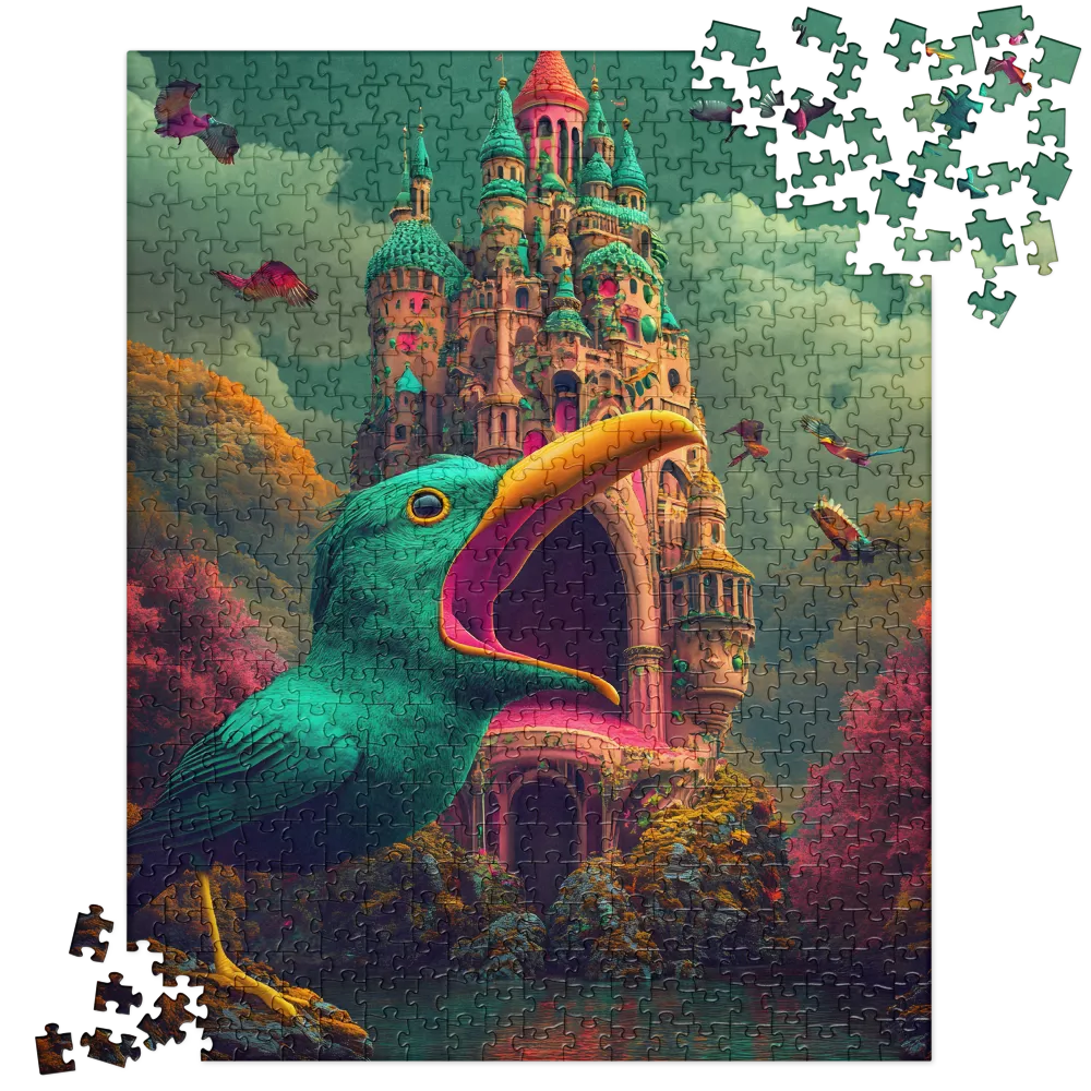 The Awakened Garden Castle 
 Jigsaw Puzzle in Tin Box